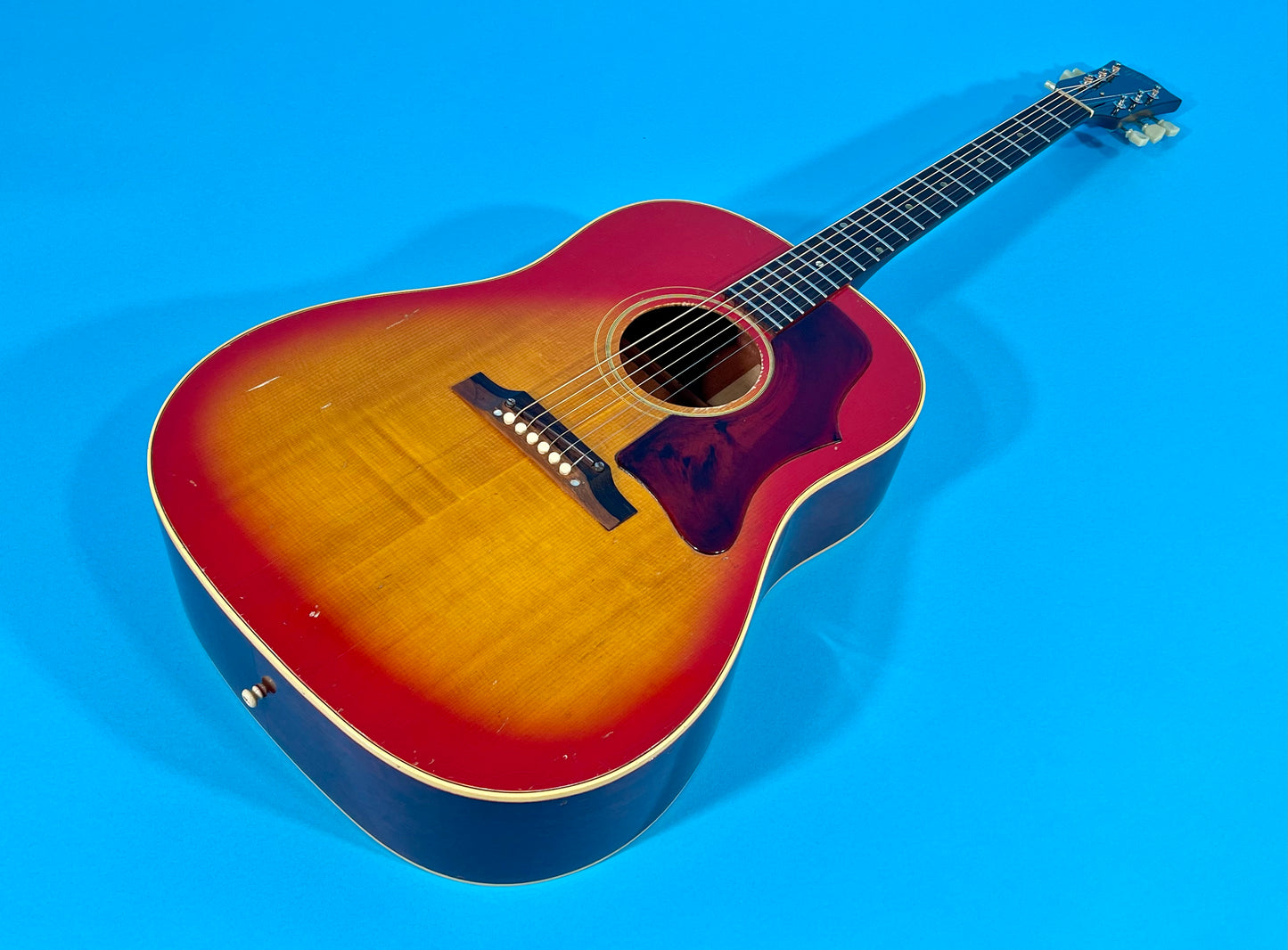 1966 Gibson J-45 original vibrant Cherry Sunburst finish