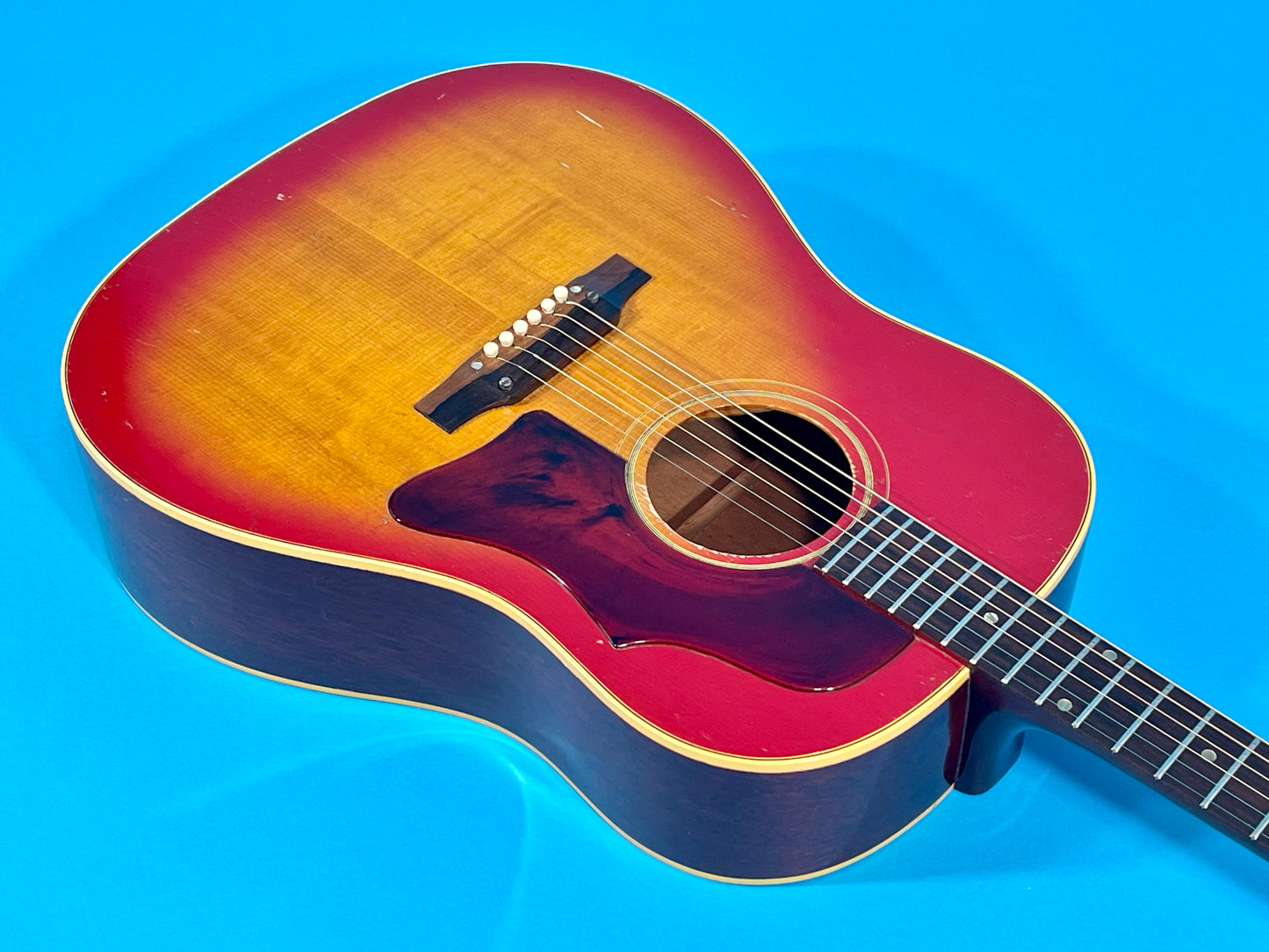 1966 Gibson J-45 original vibrant Cherry Sunburst finish