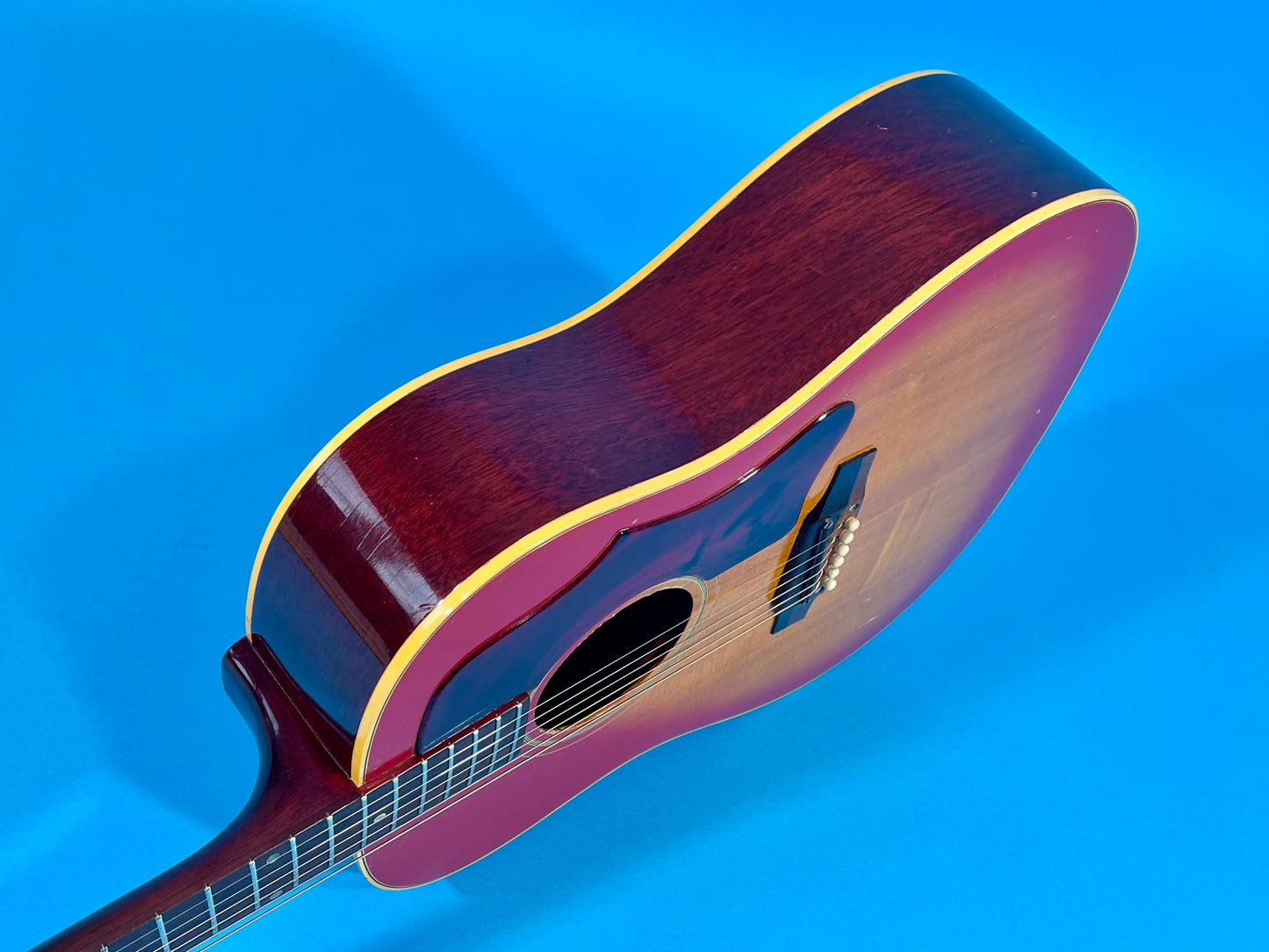 1966 Gibson J-45 original vibrant Cherry Sunburst finish