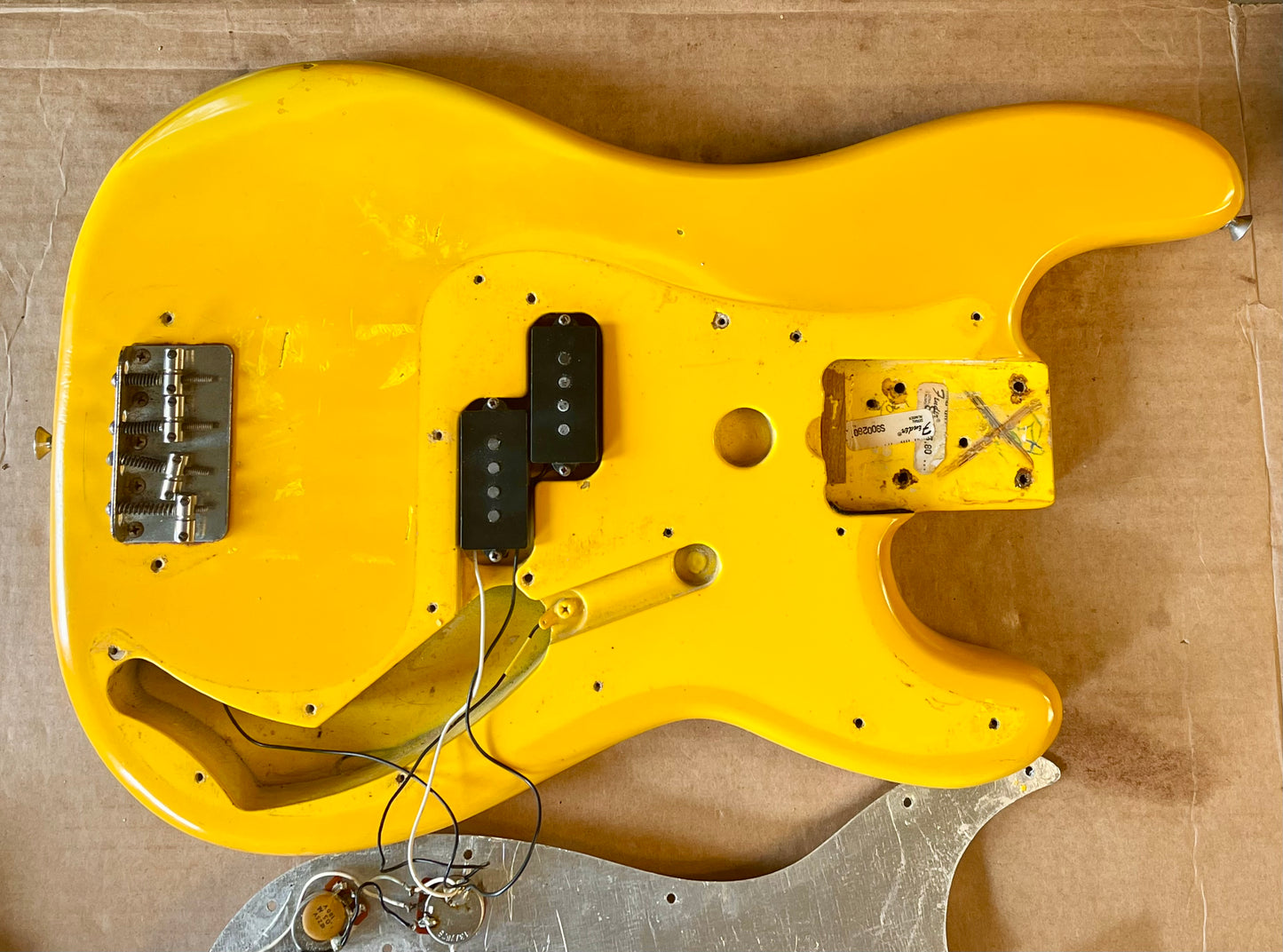 1979 1980 Fender Precision Bass Monaco Yellow International Series Custom Color *Very Rare*