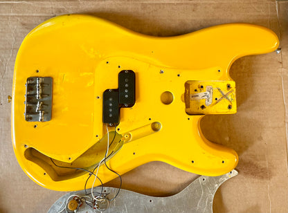 1979 1980 Fender Precision Bass Monaco Yellow International Series Custom Color *Very Rare*