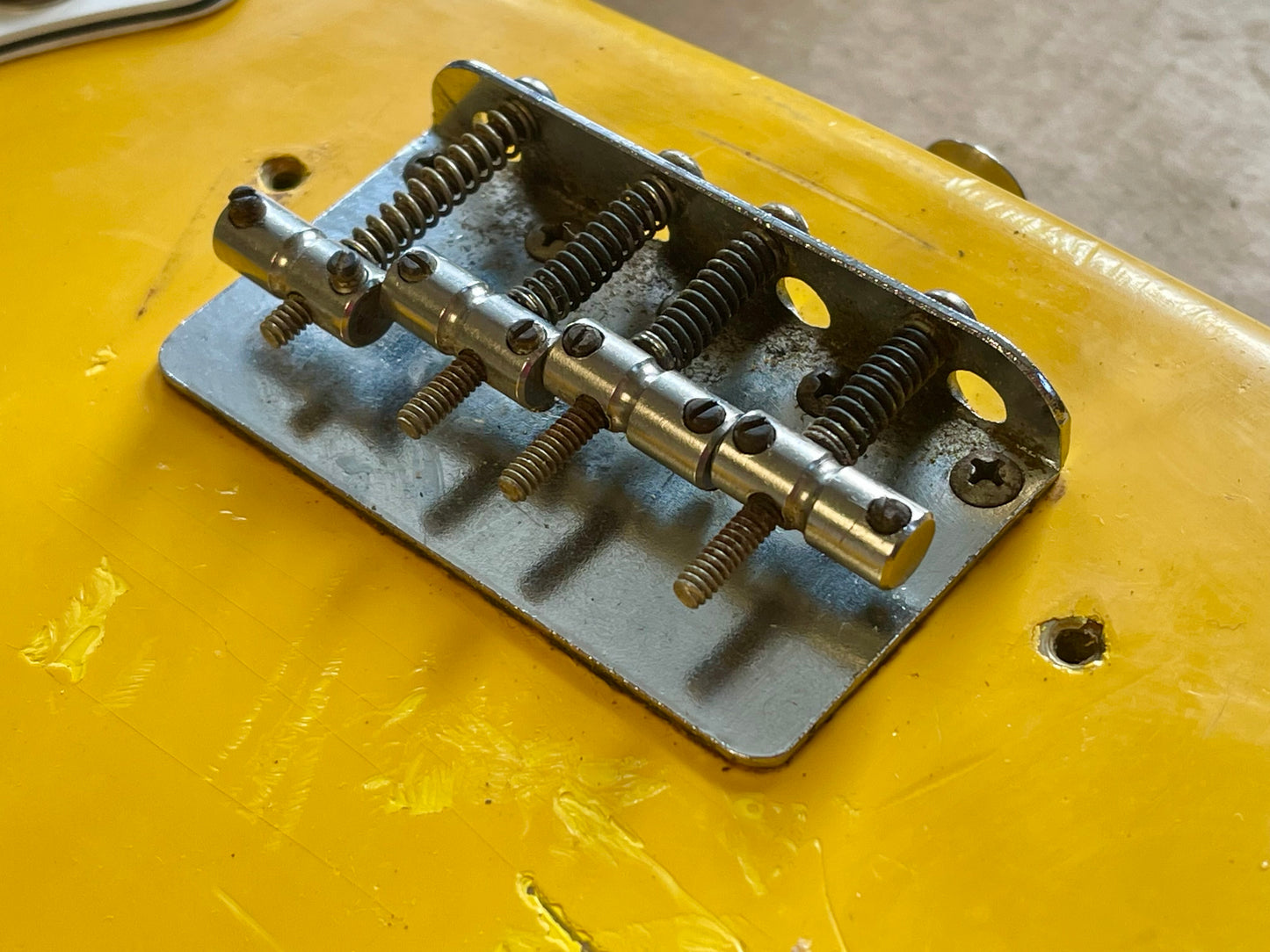 1979 1980 Fender Precision Bass Monaco Yellow International Series Custom Color *Very Rare*