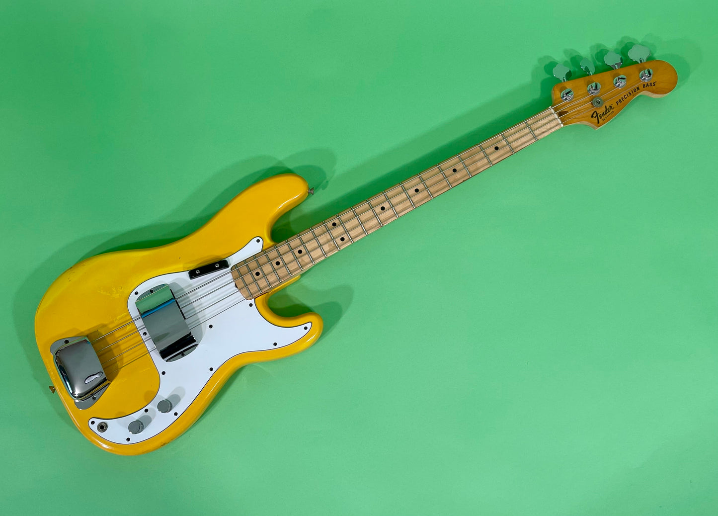 1979 1980 Fender Precision Bass Monaco Yellow International Series Custom Color *Very Rare*