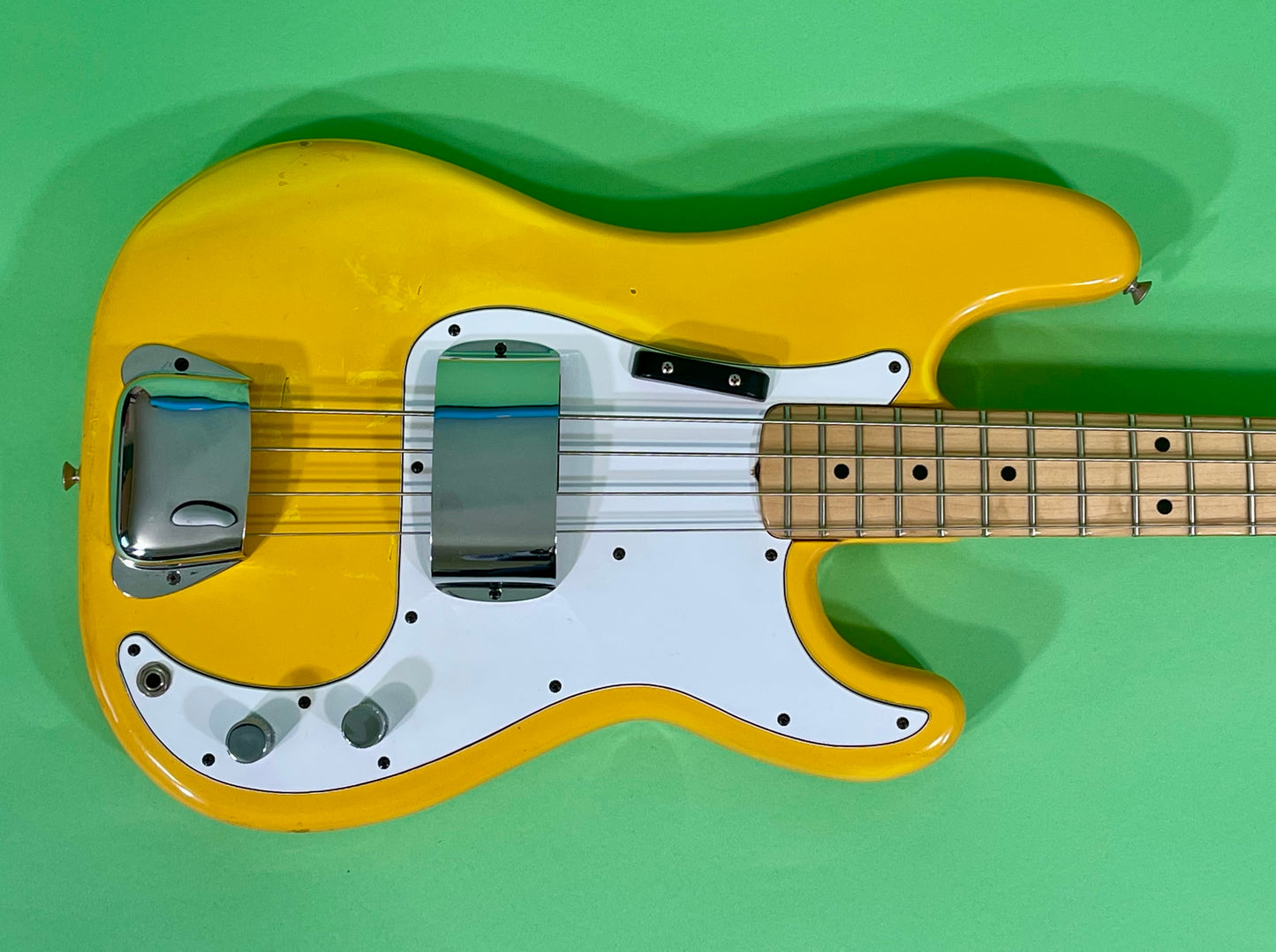1979 1980 Fender Precision Bass Monaco Yellow International Series Custom Color *Very Rare*