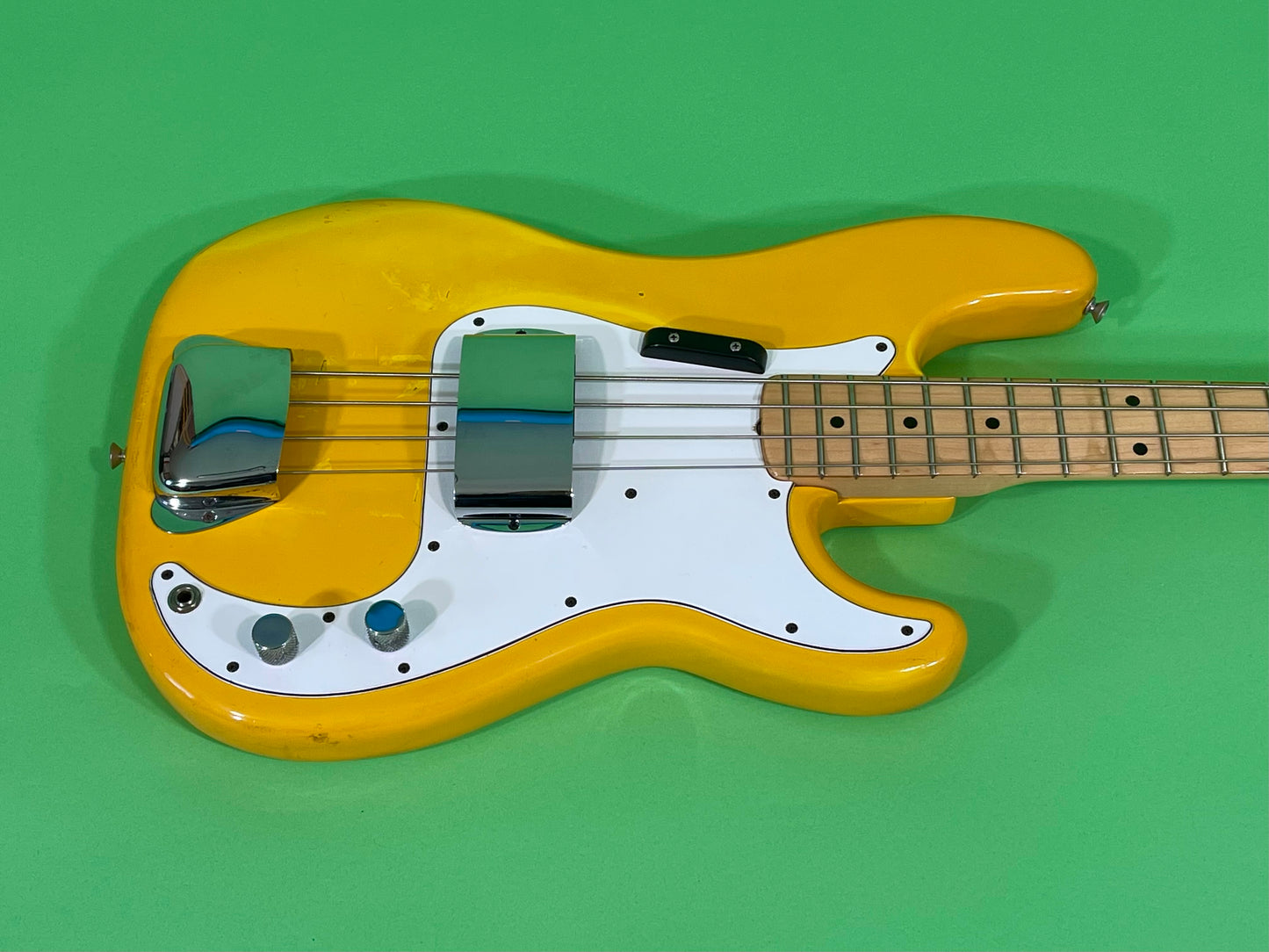 1979 1980 Fender Precision Bass Monaco Yellow International Series Custom Color *Very Rare*