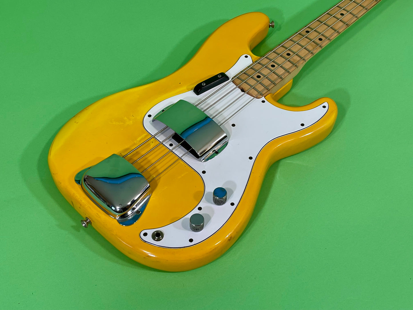 1979 1980 Fender Precision Bass Monaco Yellow International Series Custom Color *Very Rare*