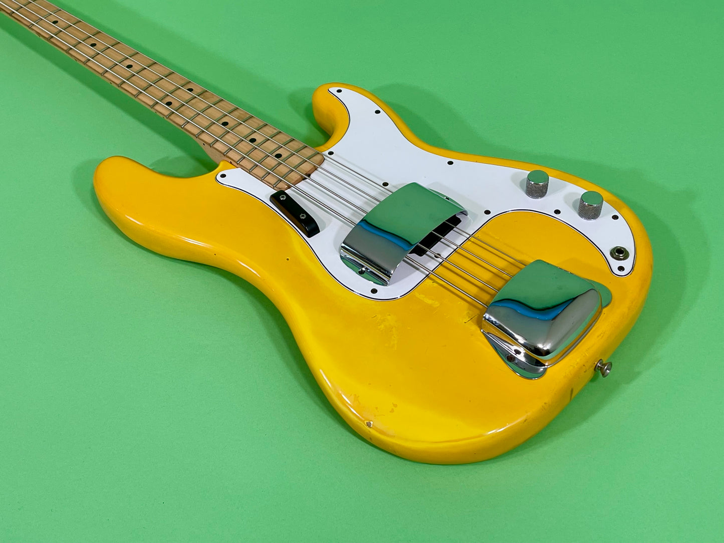 1979 1980 Fender Precision Bass Monaco Yellow International Series Custom Color *Very Rare*