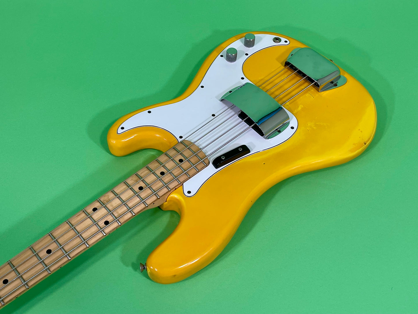 1979 1980 Fender Precision Bass Monaco Yellow International Series Custom Color *Very Rare*