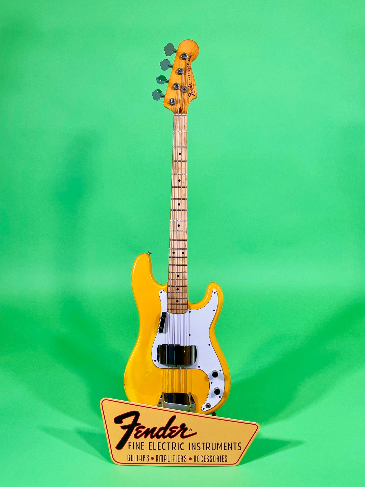 1979 1980 Fender Precision Bass Monaco Yellow International Series Custom Color *Very Rare*