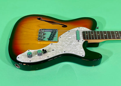 1971 Fender Telecaster Thinline 3-color Sunburst Rosewood fingerboard!