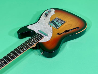 1971 Fender Telecaster Thinline 3-color Sunburst Rosewood fingerboard!