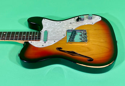 1971 Fender Telecaster Thinline 3-color Sunburst Rosewood fingerboard!