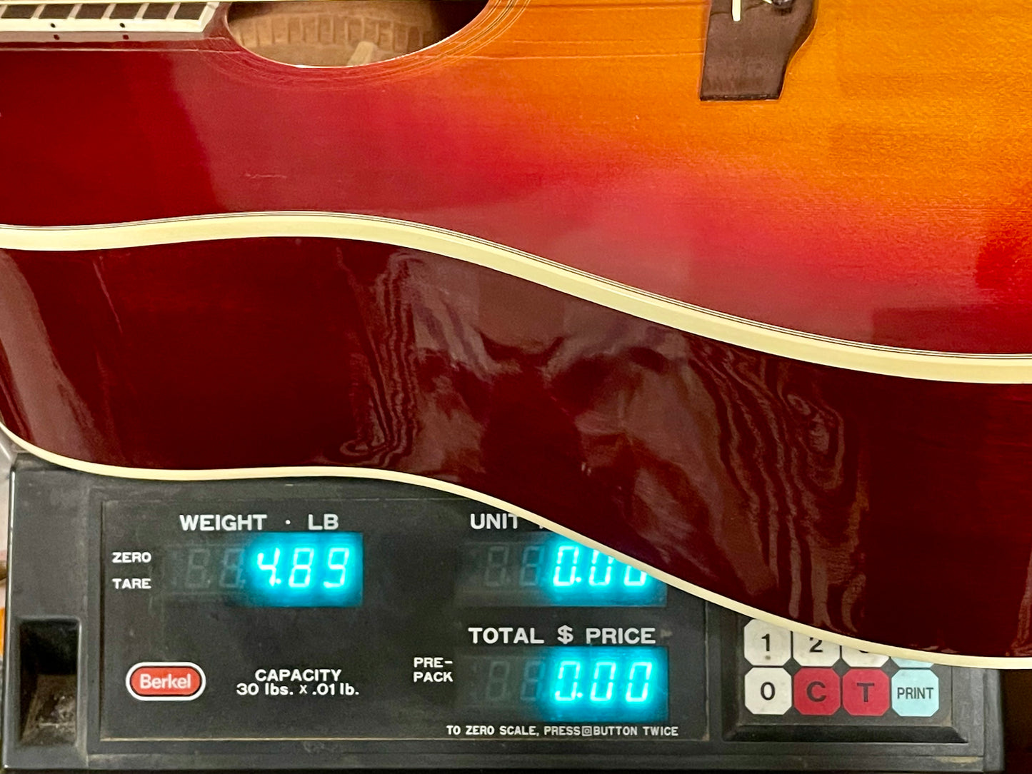 1980 Gibson Hummingbird Cherry Sunburst Minty!