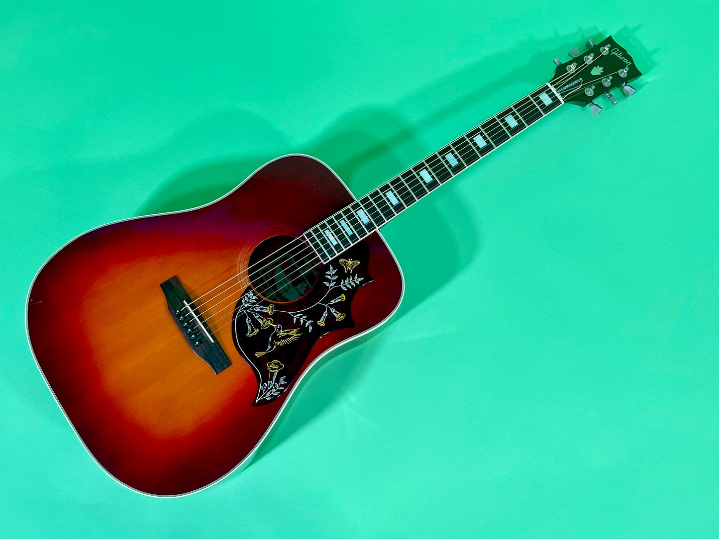 1980 Gibson Hummingbird Cherry Sunburst Minty!