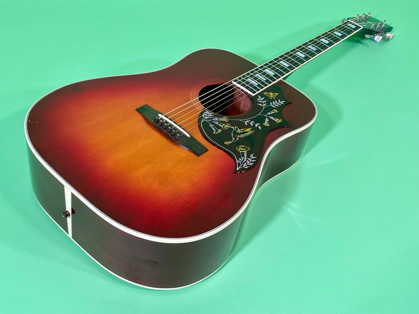 1980 Gibson Hummingbird Cherry Sunburst Minty!