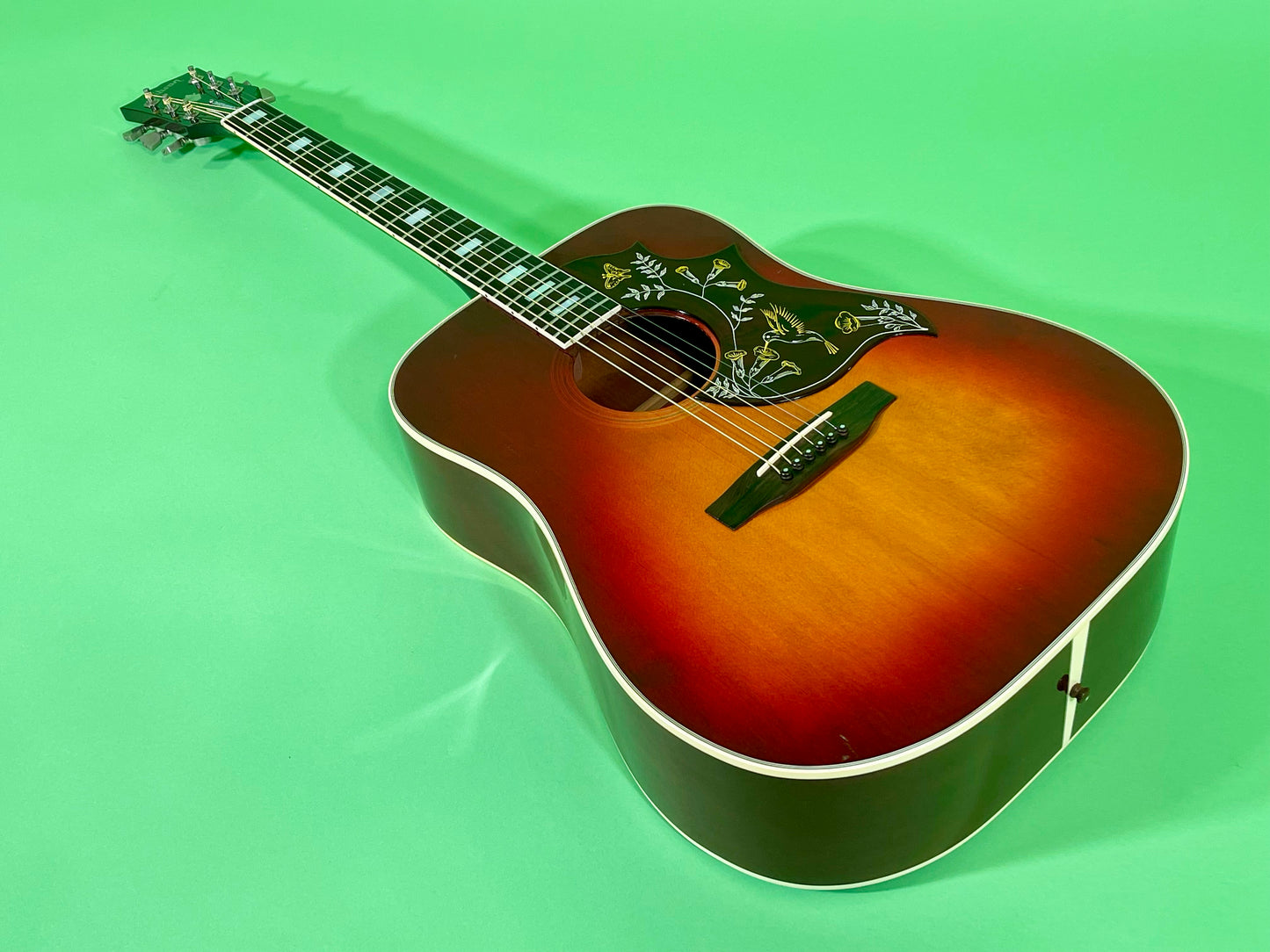 1980 Gibson Hummingbird Cherry Sunburst Minty!